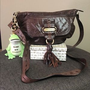 Juicy Couture vintage leather bag boho hobo